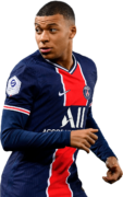 Kylian Mbappé football render