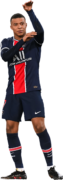 Kylian Mbappé football render