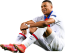 Kylian Mbappé football render