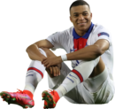 Kylian Mbappé football render