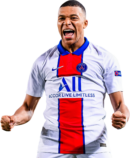 Kylian Mbappé football render