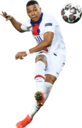 Kylian Mbappé football render