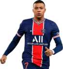 Kylian Mbappé football render