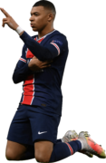 Kylian Mbappé football render