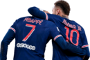 Kylian Mbappé & Neymar football render