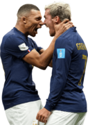 Kylian Mbappé & Antoine Griezmann football render