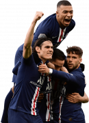 Kylian Mbappé, Edinson Cavani, Pablo Sarabia & Juan Bernat football render