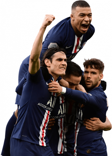 Kylian Mbappé, Edinson Cavani, Pablo Sarabia & Juan Bernat