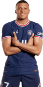 Kylian Mbappé football render