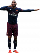 Alexandre Lacazette football render