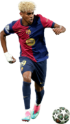 Lamine Yamal football render