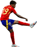 Lamine Yamal football render