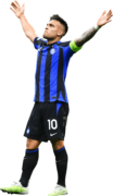 Lautaro Martínez football render