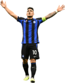 Lautaro Martínez football render