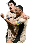 Lee Kang-in & Kylian Mbappé football render