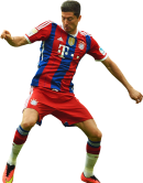 Robert Lewandowksi football render