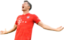 Robert Lewandowski football render