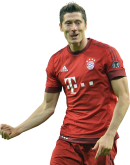 Robert Lewandowski football render