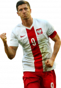 Robert Lewandowski football render