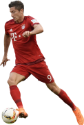 Robert Lewandowski football render