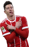 Robert Lewandowski football render