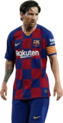 Lionel Messi football render