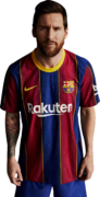 Lionel Messi football render