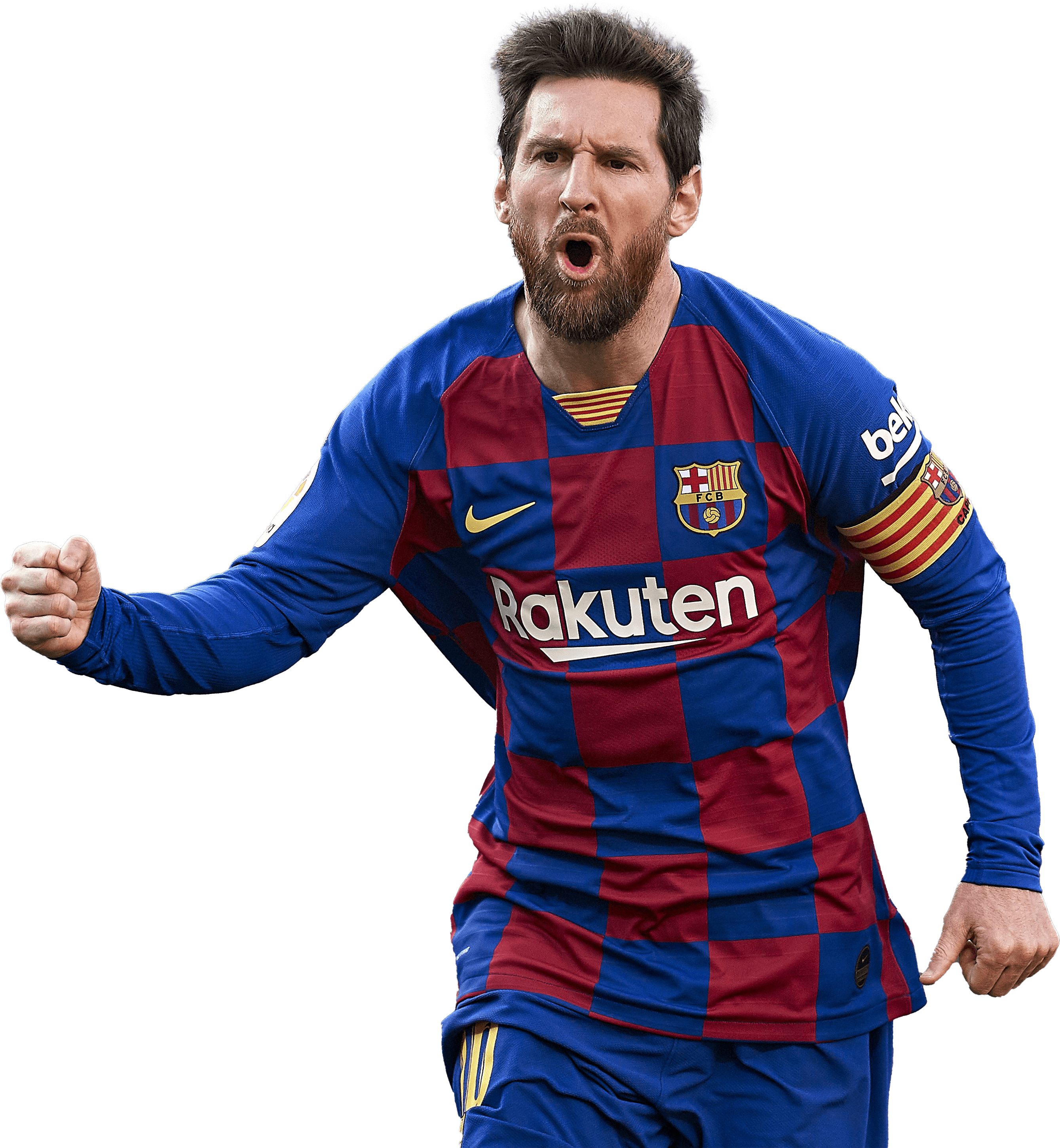 Lionel Messi Barcelona football render - FootyRenders