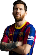 Lionel Messi football render