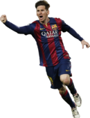 Lionel Messi football render