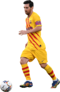 Lionel Messi football render