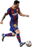 Lionel Messi football render