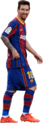 Lionel Messi football render