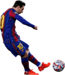 Lionel Messi football render