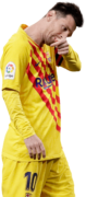 Lionel Messi football render