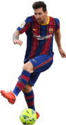 Lionel Messi football render