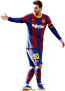 Lionel Messi football render