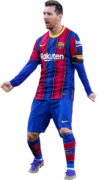 Lionel Messi football render