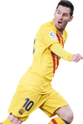 Lionel Messi football render