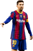 Lionel Messi football render