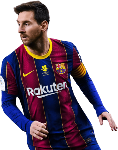 Lionel Messi Barcelona football render - FootyRenders