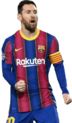 Lionel Messi football render