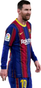 Lionel Messi football render