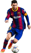 Lionel Messi football render