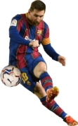 Lionel Messi football render