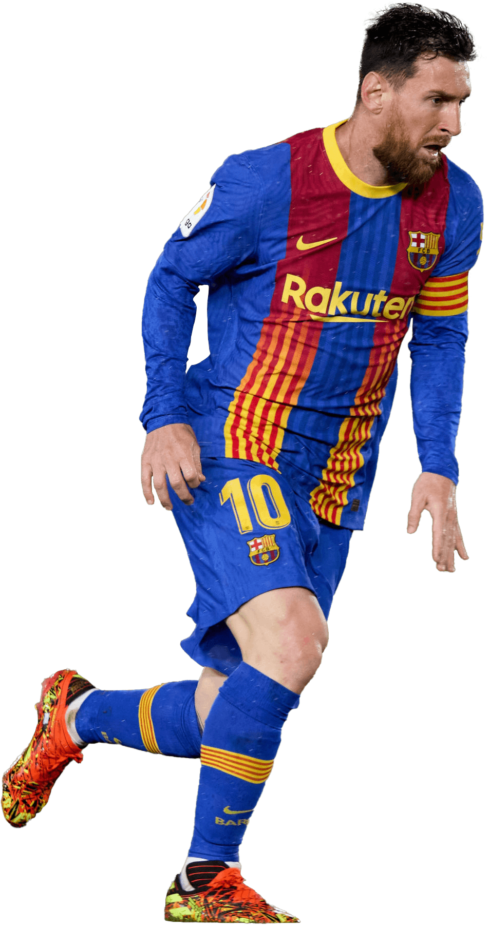 Lionel Messi Barcelona football render - FootyRenders