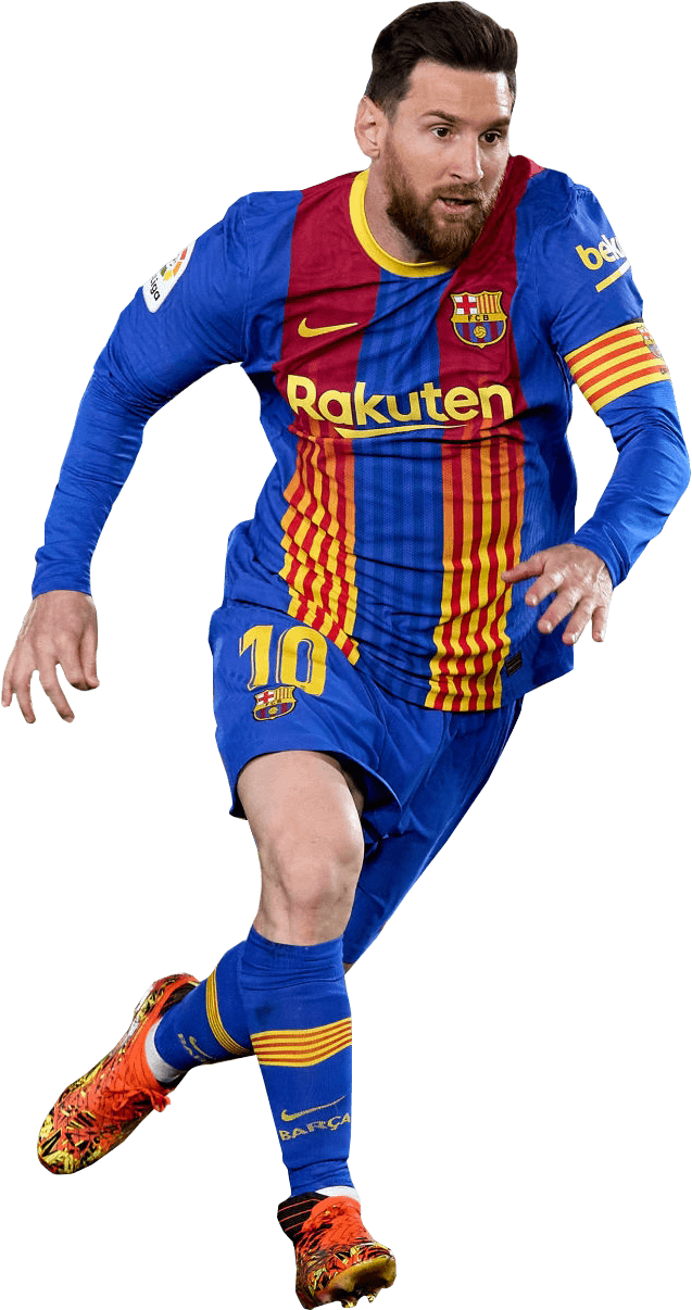 Lionel Messi Barcelona football render - FootyRenders