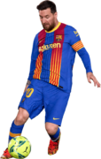 Lionel Messi football render