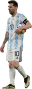 Lionel Messi football render