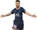 Lionel Messi football render